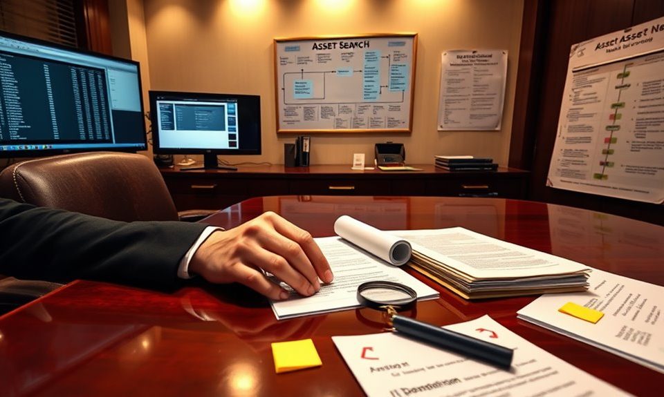 conducting thorough asset searches