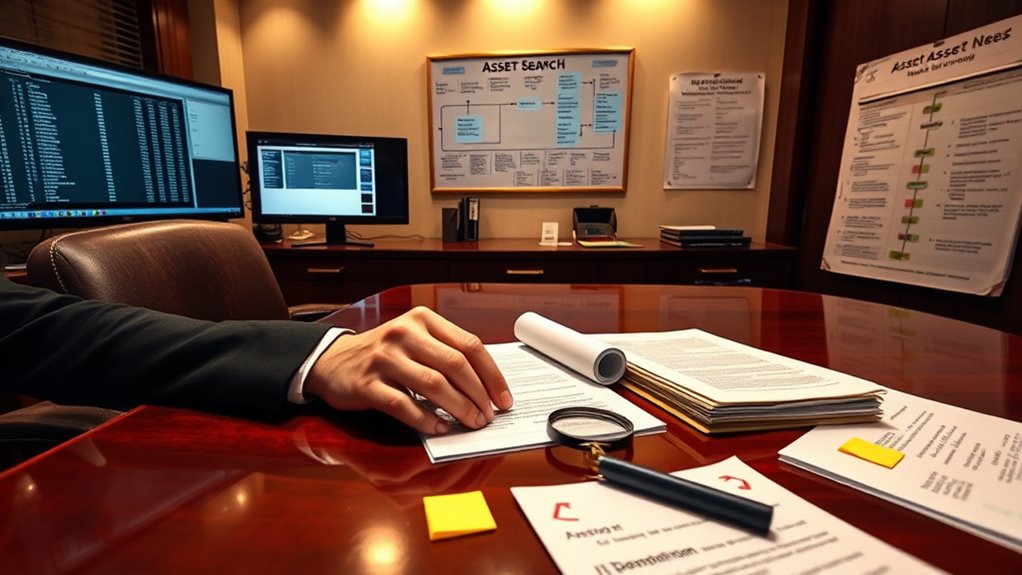 conducting thorough asset searches