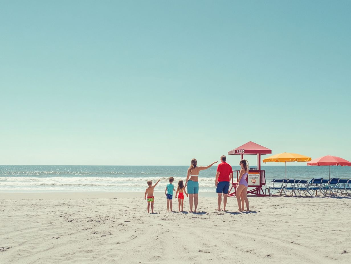 Family safety tips for Myrtle Beach tourist season infographic