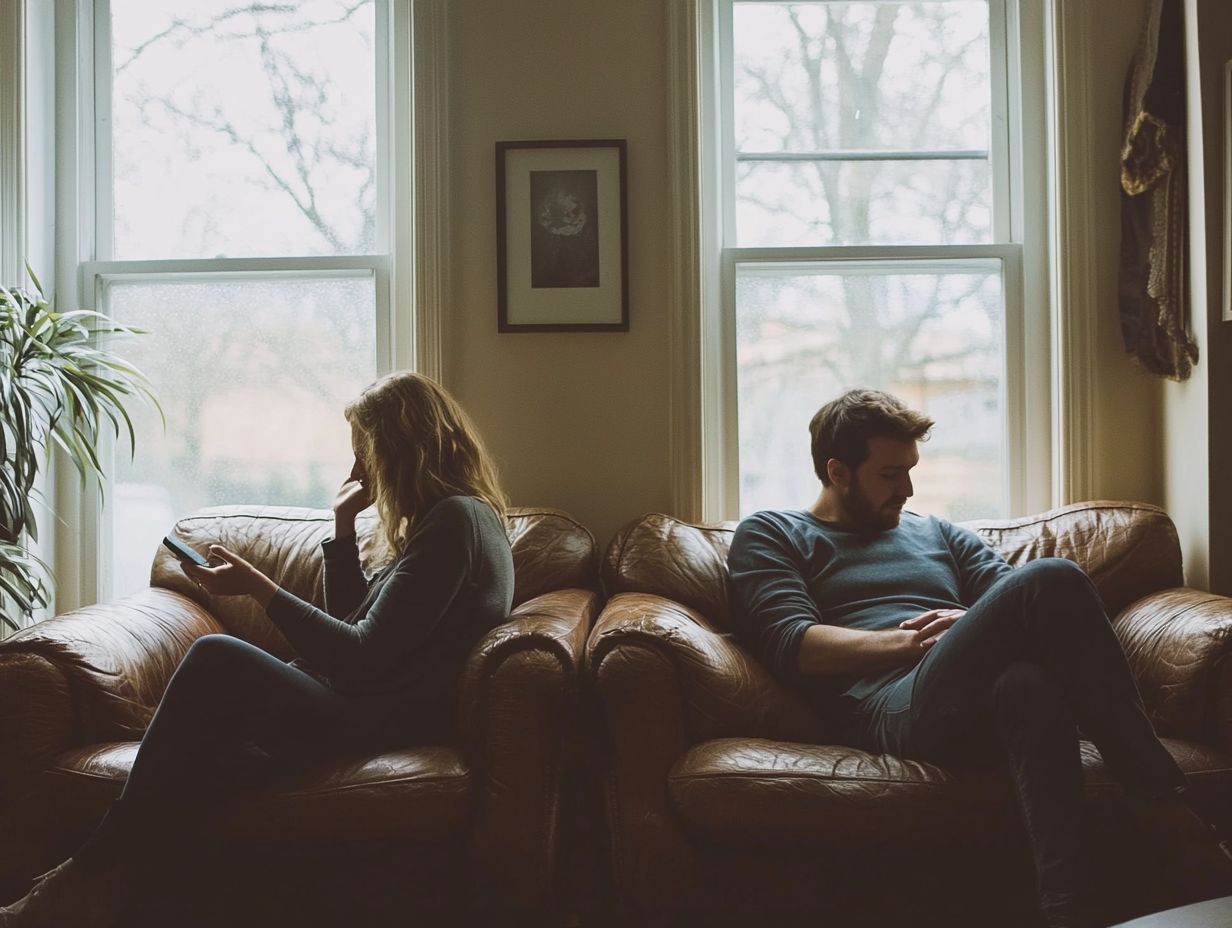 A visual representation highlighting signs of infidelity.