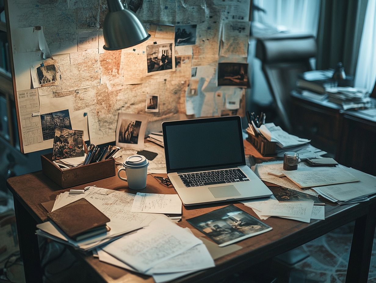 Image depicting various services offered by private investigators